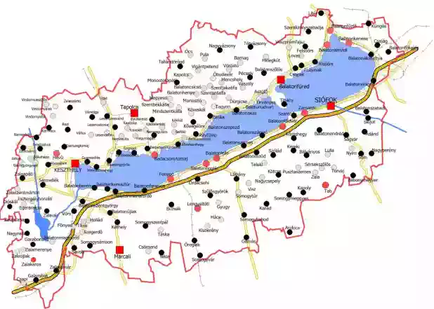 Balaton-régió települései