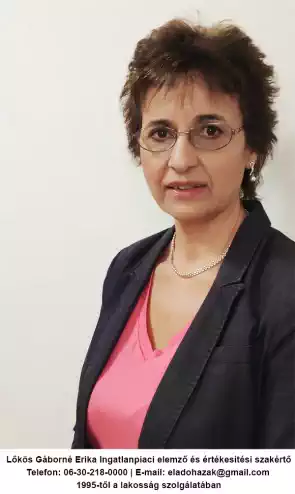 Lőkös Gáborné (Erika) Ingatlanpiaci elemző és értékesítési szakértő, telefon 06-30-218-0000 Lőkös Gáborné (Erika) Ingatlanpiaci elemző és értékesítési szakértő, telefon 06-30-218-0000